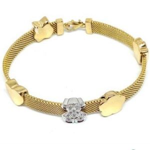 TOUS 18K Gold and Diamond Bracelet
